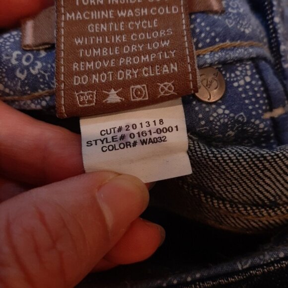 Paige Melrose Jeans Slim Straight Flared Distressed Dark Wash Low Rise Y2K Flaw - Picture 16 of 16